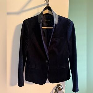 Banana Republic Women's Navy Corduroy Blazer, size 12